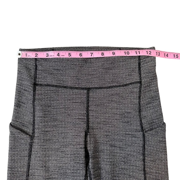 Lululemon | Speed Up Tight Full On Luxtreme Luon Variegated Knit Black Size 6 - Picture 12 of 15